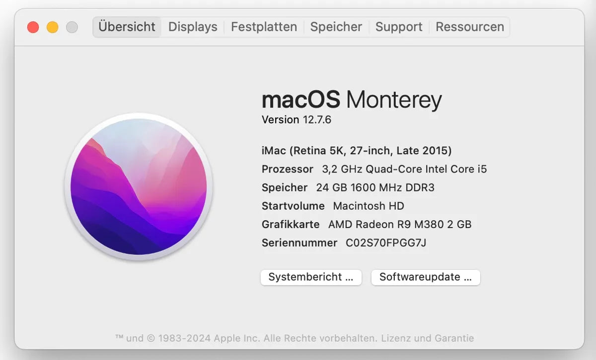 Apple iMac 27 Zoll 1TB SSD & 24GB RAM 27" 5K
